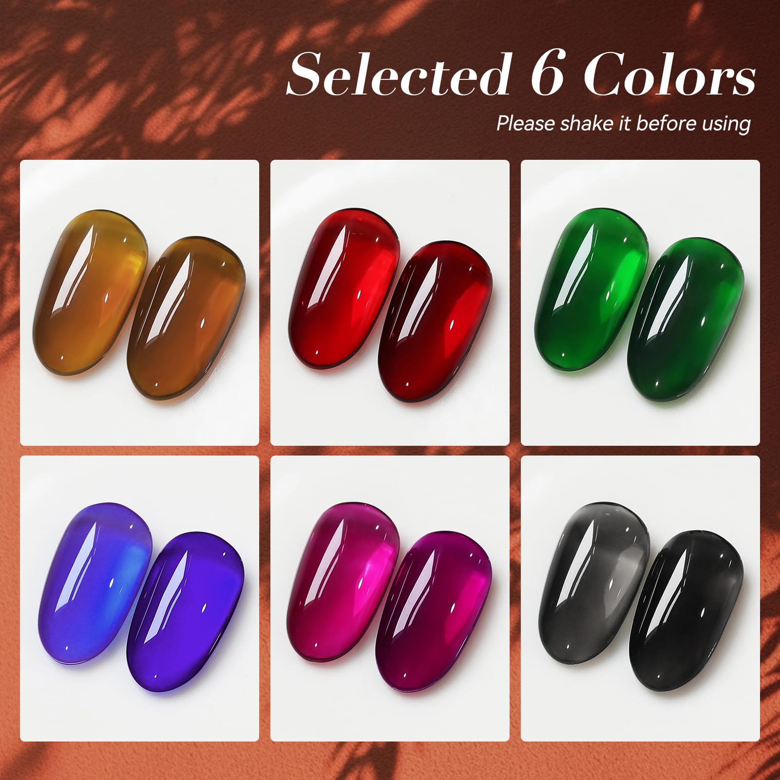 Born Pretty jelly gel nail polish in red bottle delivers bold color for standout nails.