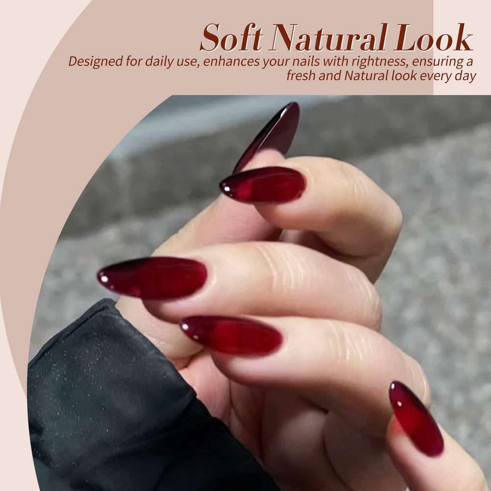 Born Pretty jelly transparent nail polish bottle for buildable translucency.