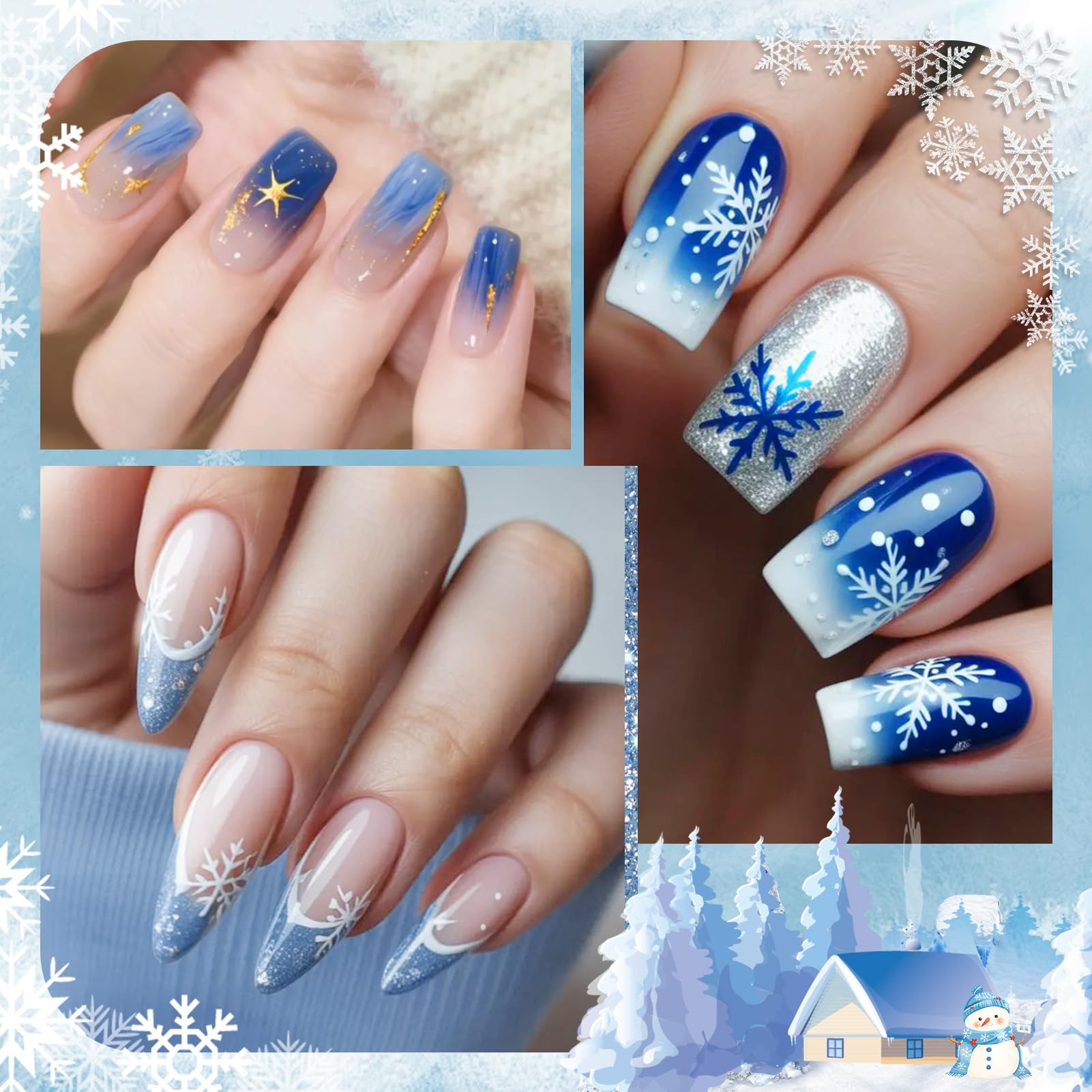 Born Pretty light blue gel nail swatches highlight soft spring vibes with shine.
