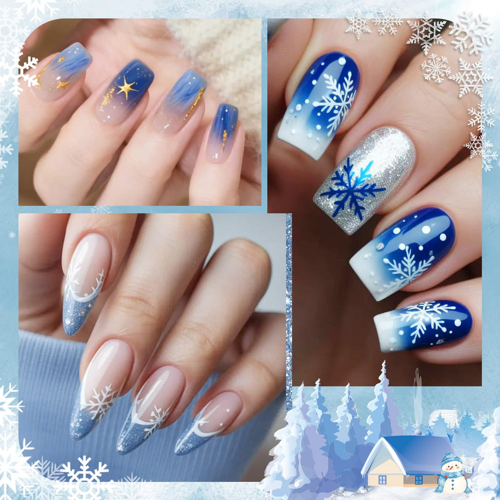 Born Pretty light blue gel nail swatches highlight soft spring vibes with shine.