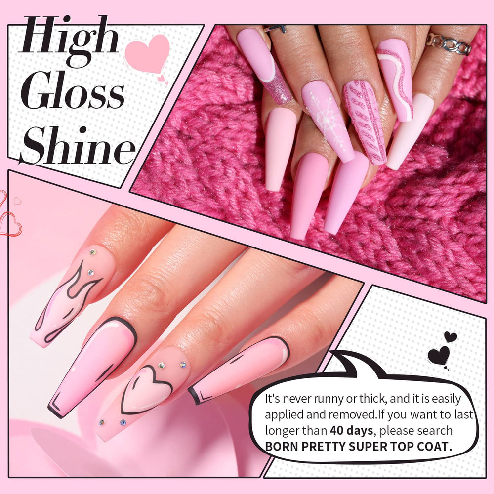 Born Pretty low-odor formula provides healthier-feel polish without harsh odors during application.