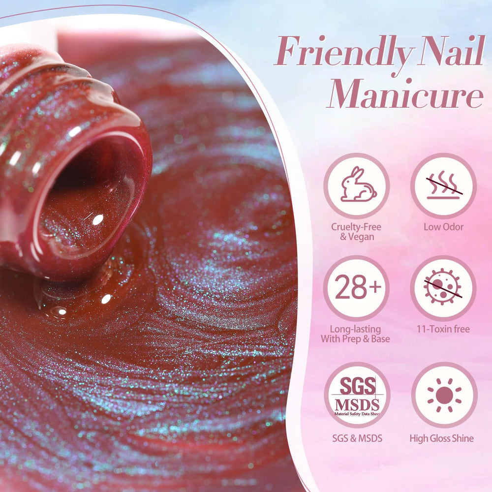 Born Pretty nail-polish bottle-aurora gloss highlights a luminous finish for home manicures.