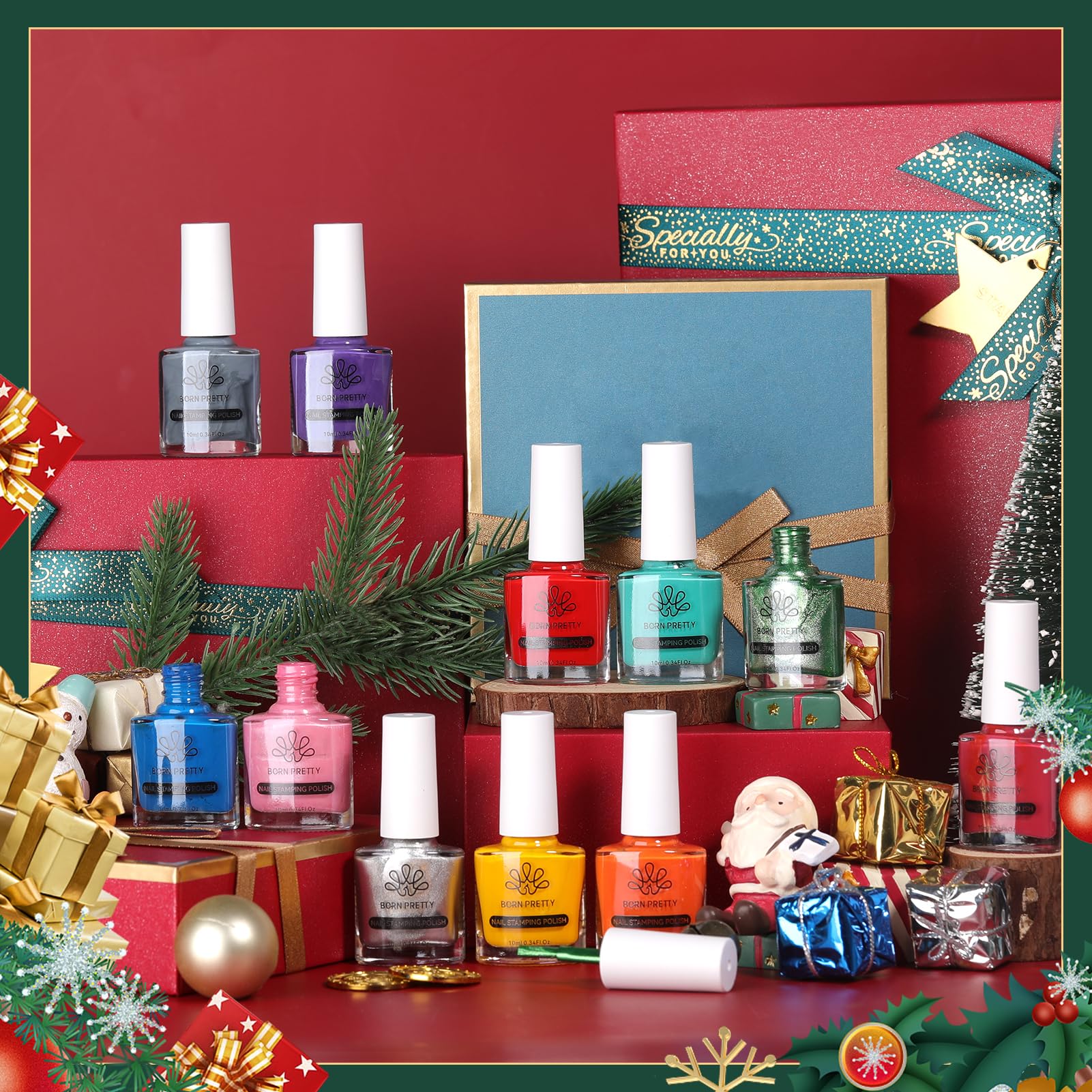 Born Pretty 7ml bottle size fits in any nail art kit for on the go.
