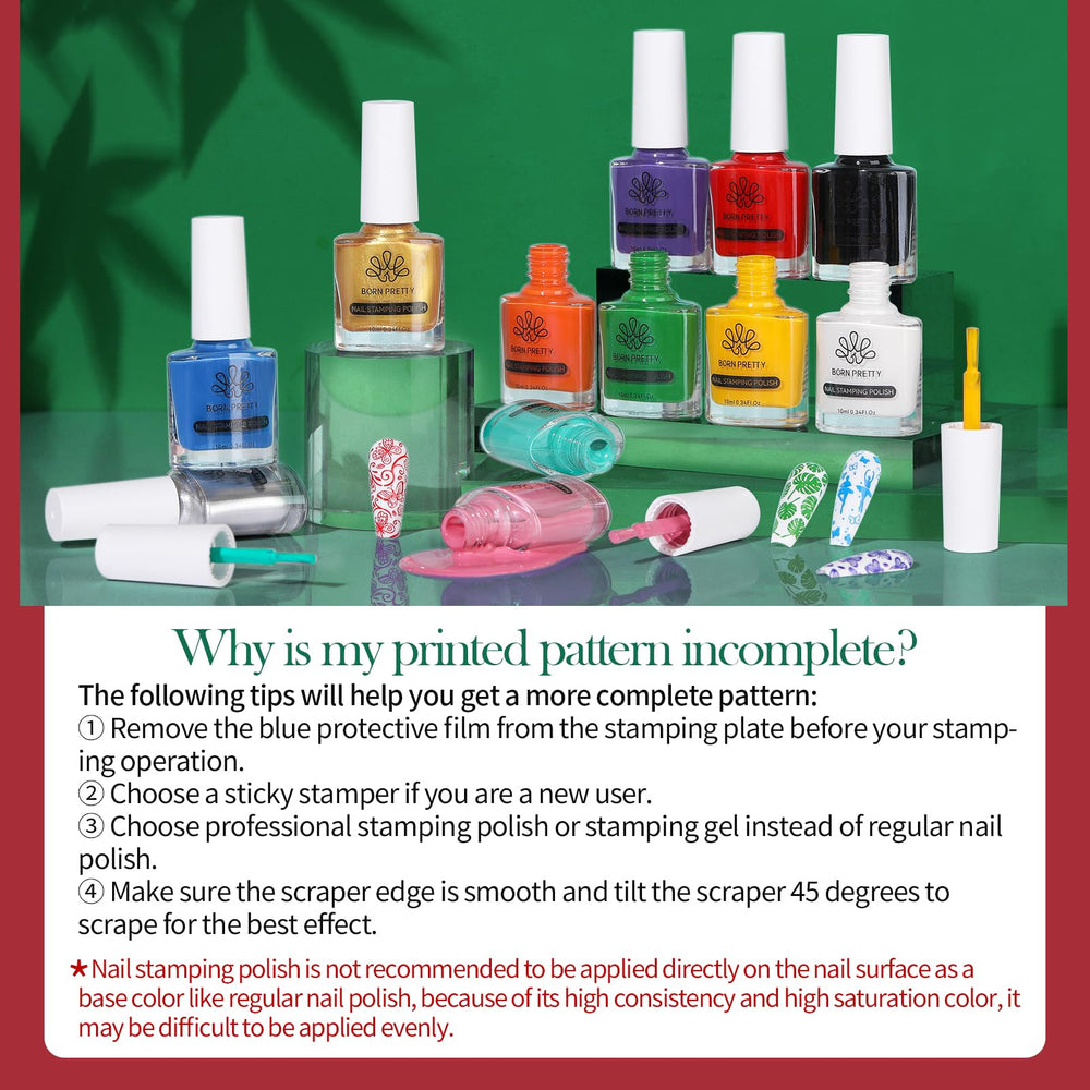 Born Pretty vibrant shades enable seasonal designs from glitter accents to matte finishes.