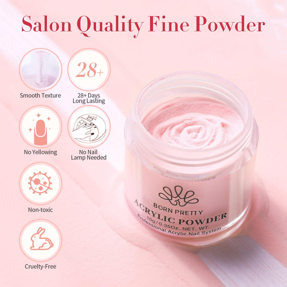 Born Pretty nail tips 48pcs for versatile nail extensions and length variety.