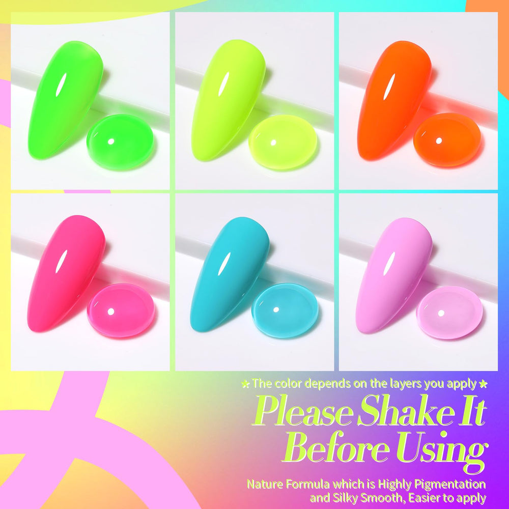 Born Pretty neon pink gel nail polish bottle captures energetic, fashion-forward nails.
