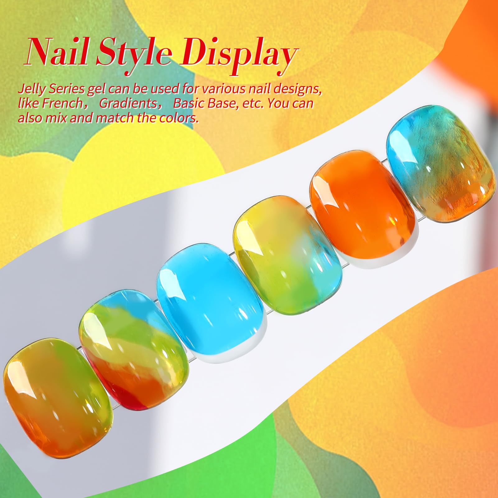 Born Pretty neon jelly gel polish green swatch demonstrating versatile DIY color options.