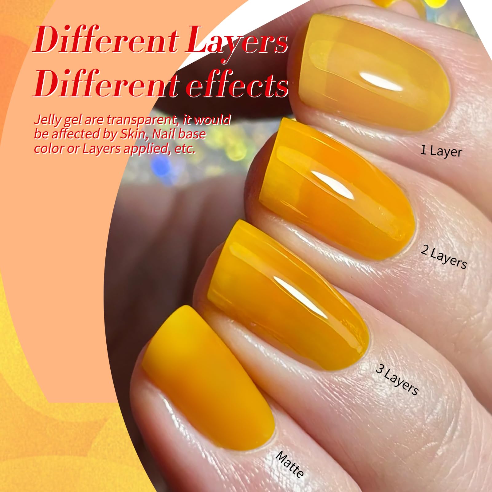 Born Pretty neon jelly gel polish kit box image emphasizes gift-ready salon quality at home.