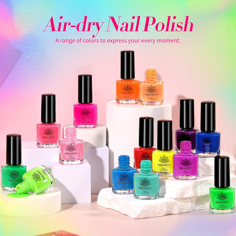 Born Pretty Neon Nail Polish Set ideal gift pack for celebrations.