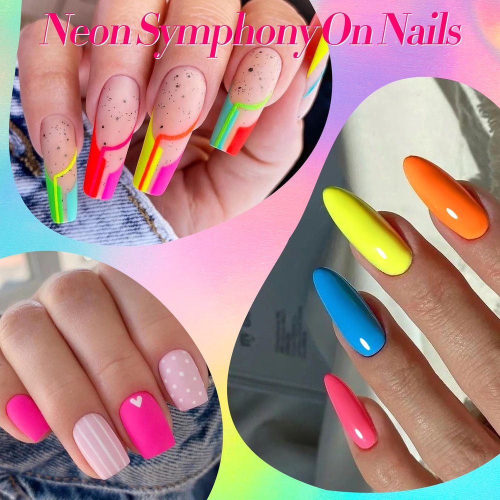 Born Pretty Neon Nail Polish Set Halloween-inspired shades for seasonal nail art.