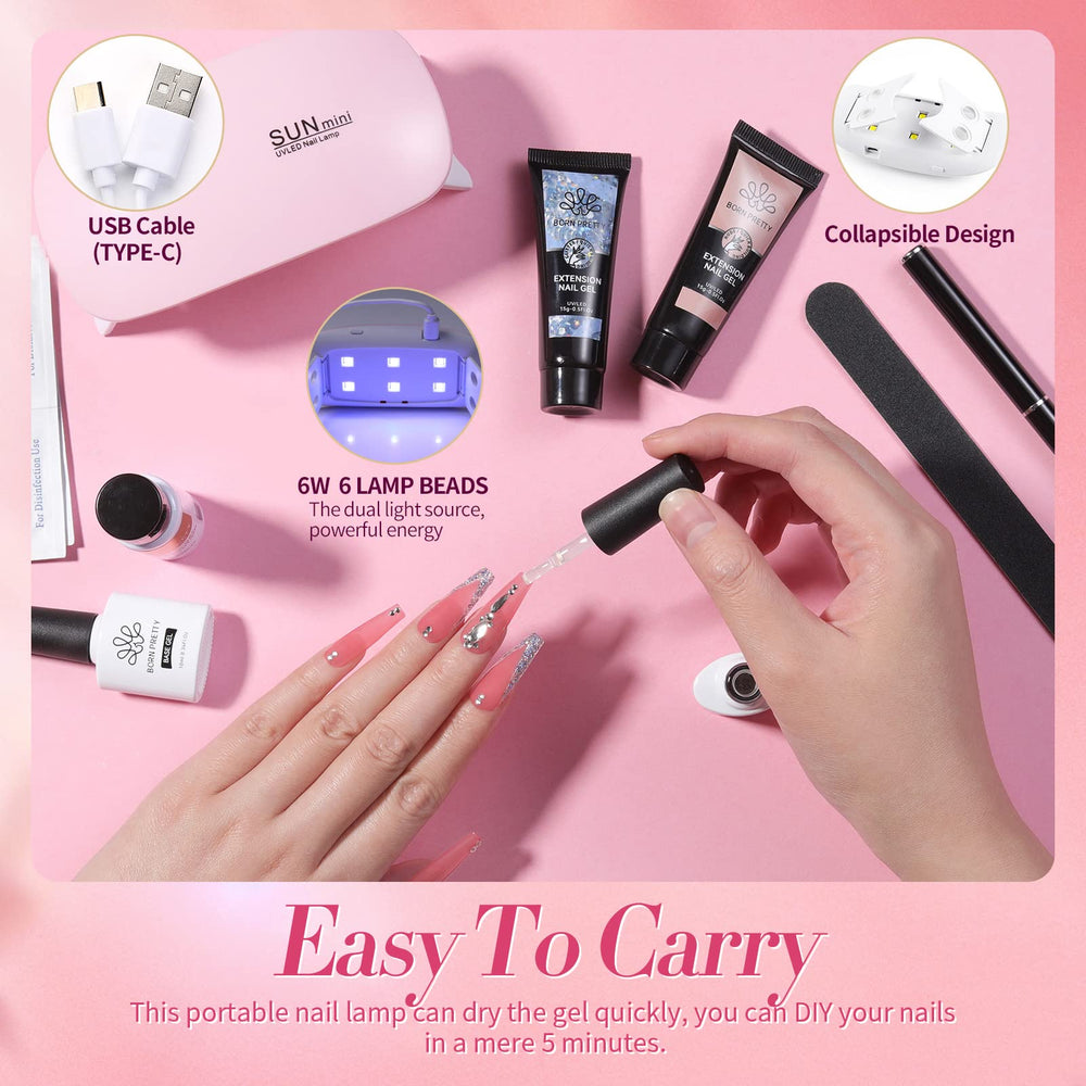 Born Pretty jelly crystal colors add depth and shine during styling