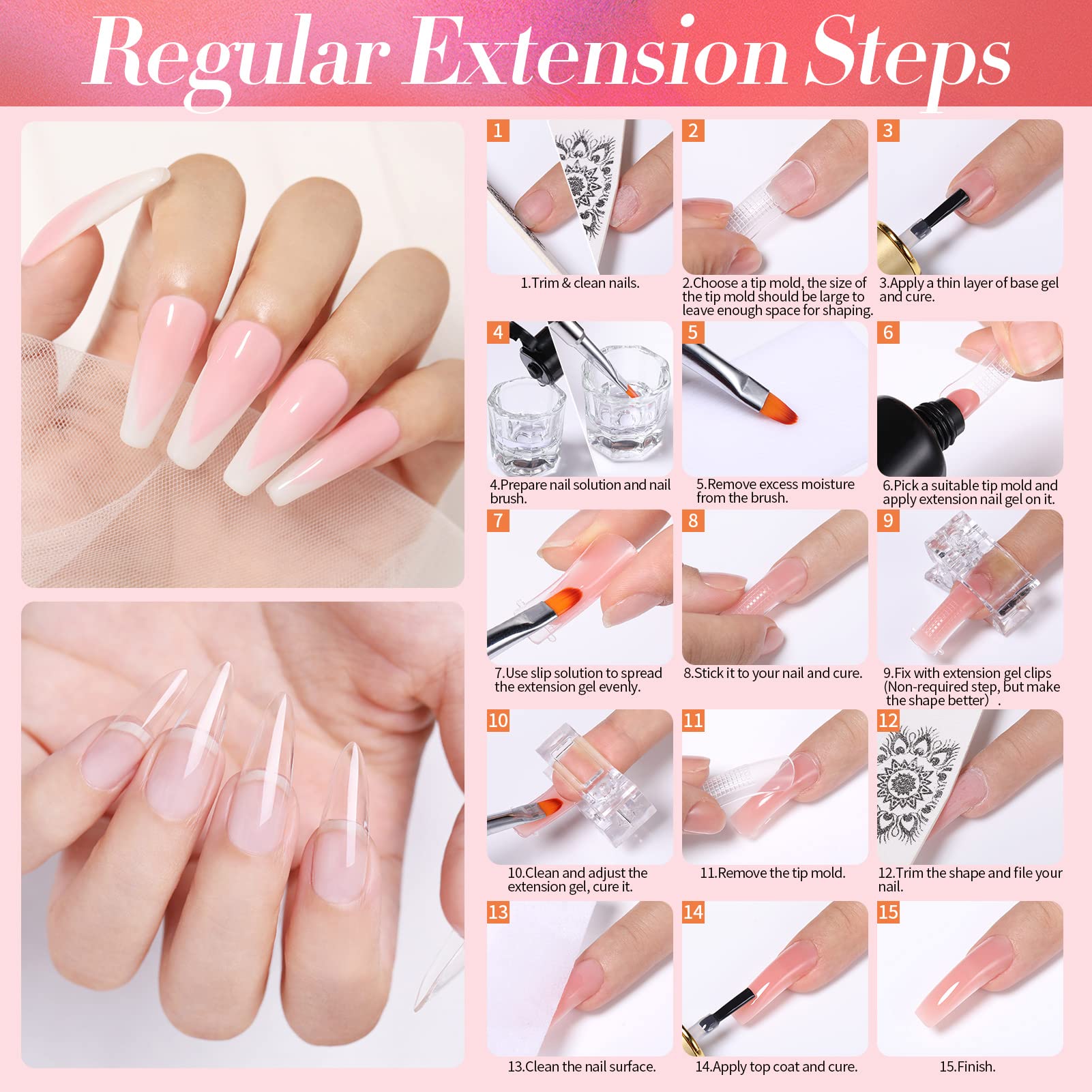 Born Pretty nail forms support clean extensions for consistent results