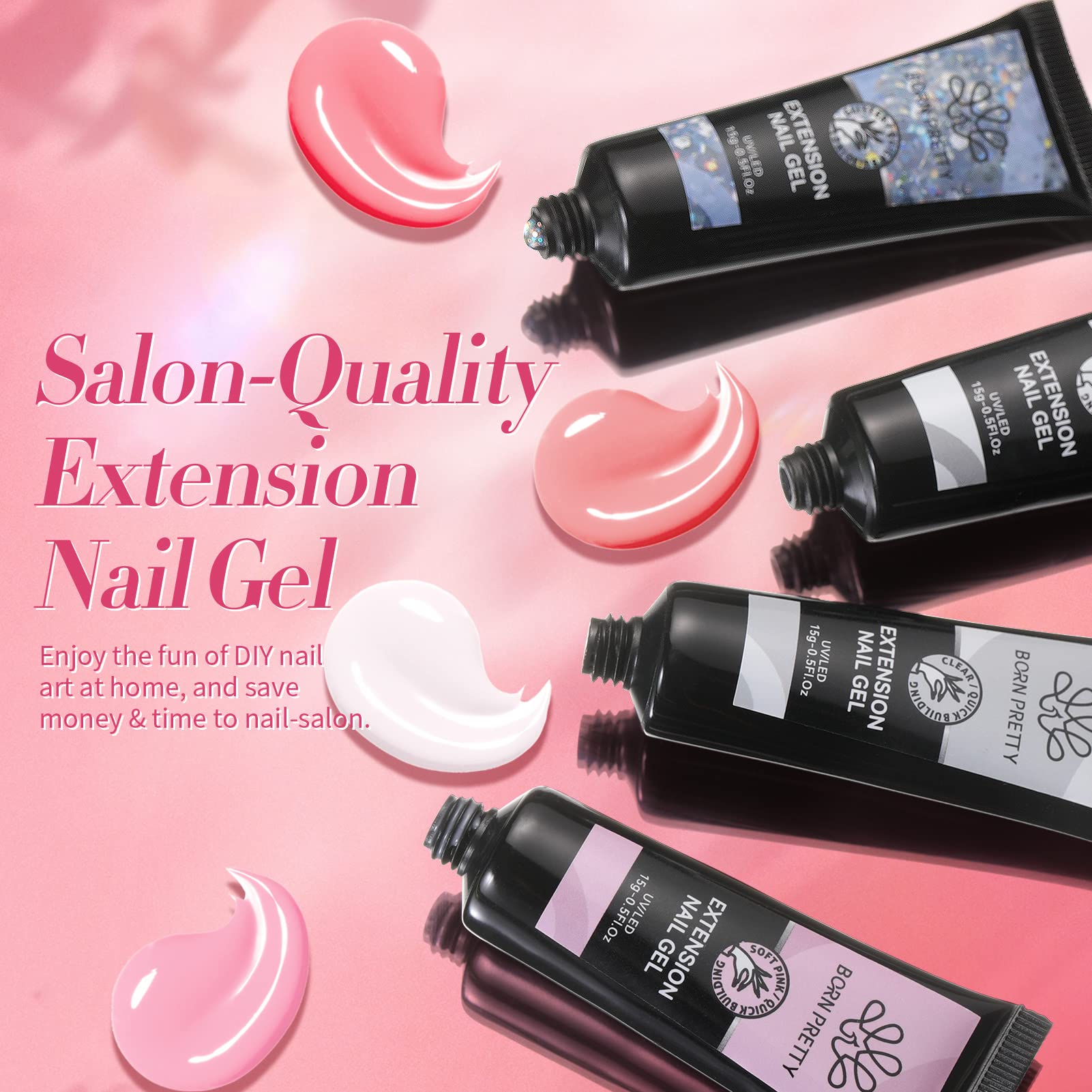 Born Pretty silver glitter gel adds sparkle for party-ready nails