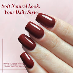 Born Pretty pumpkin caramel orange shimmer glitter gel polish for dazzling autumn-winter nails