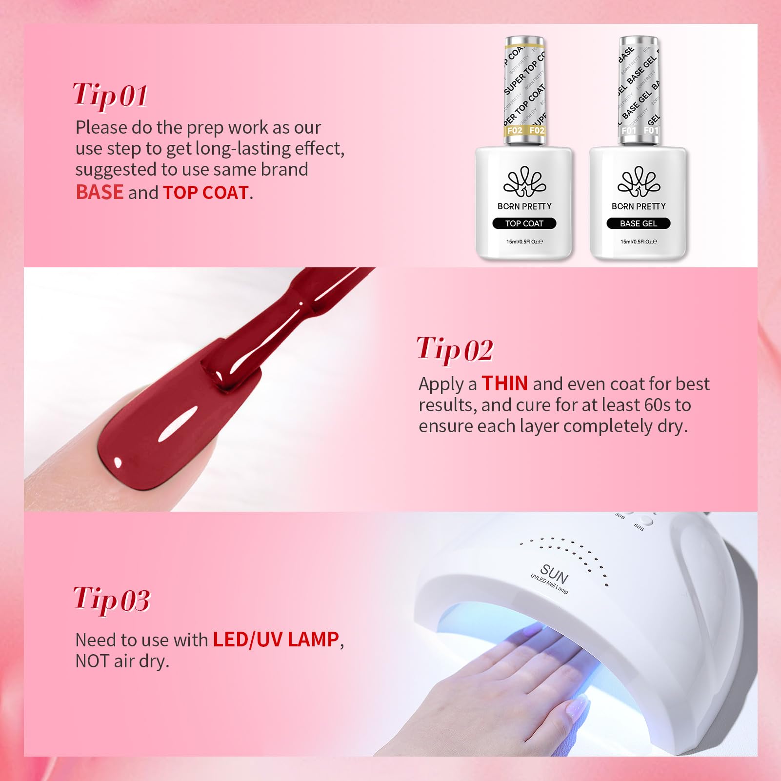 Born Pretty packaging demonstrates compact 7ml bottles ideal for travel and storage