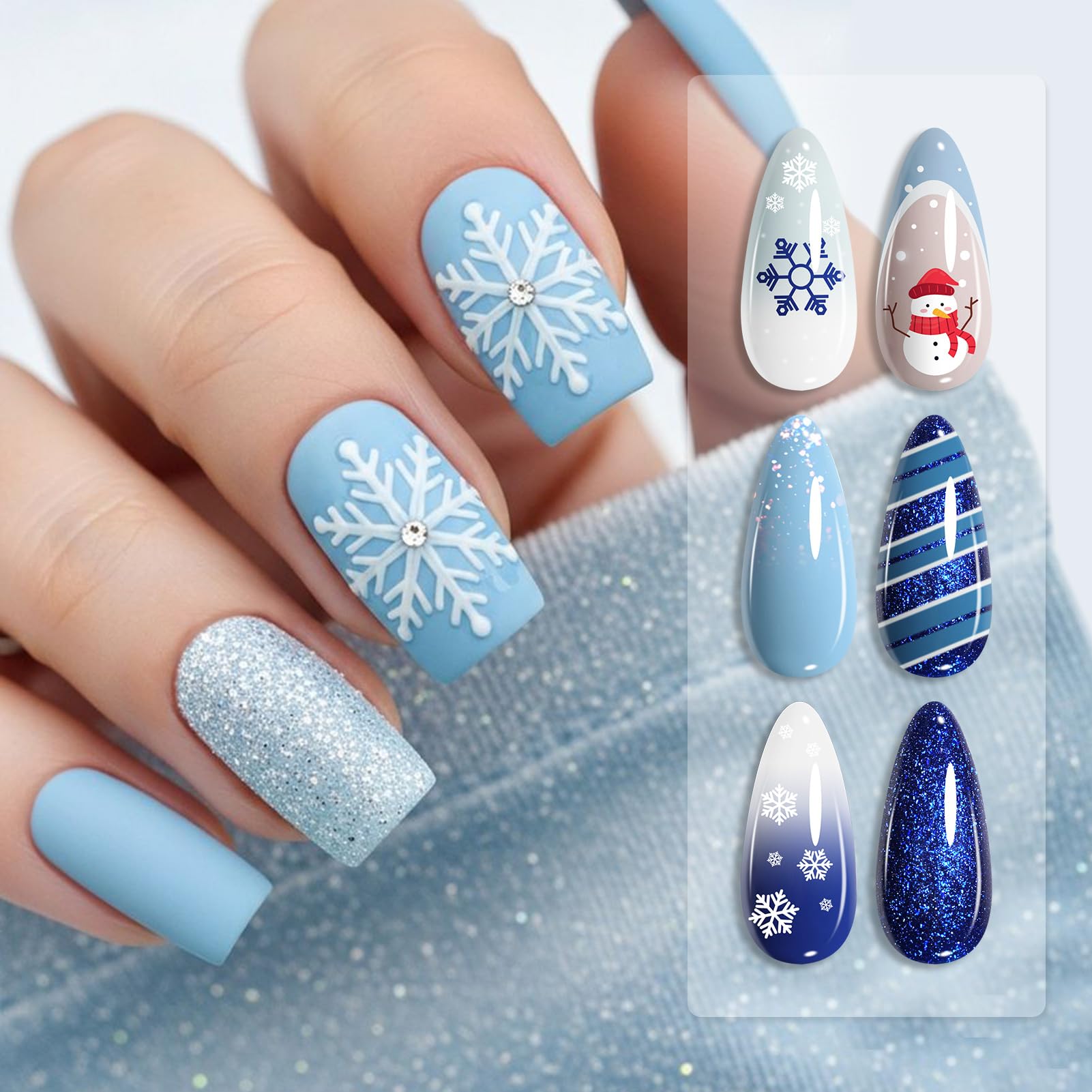 Born Pretty sky blue gel polish adds crisp fresh look
