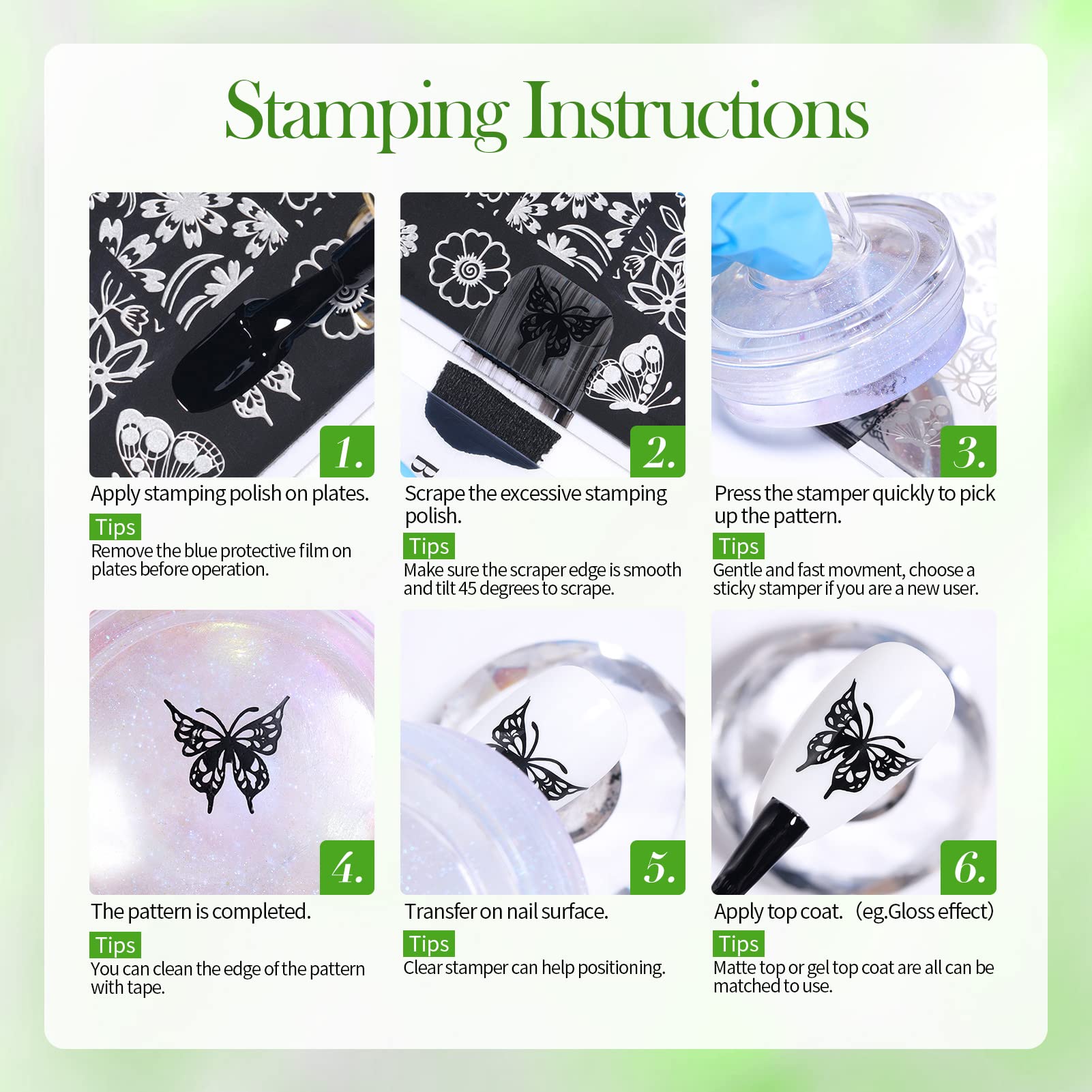 Born Pretty stamping polish collection ideas image showing versatile color options.