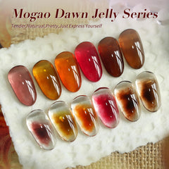 Born Pretty Transparent Brown jelly gel polish for layered translucent autumn looks.