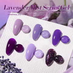 Born Pretty Purple Gel Nail Polish Set lavender bottle highlights creamy formula for smooth application