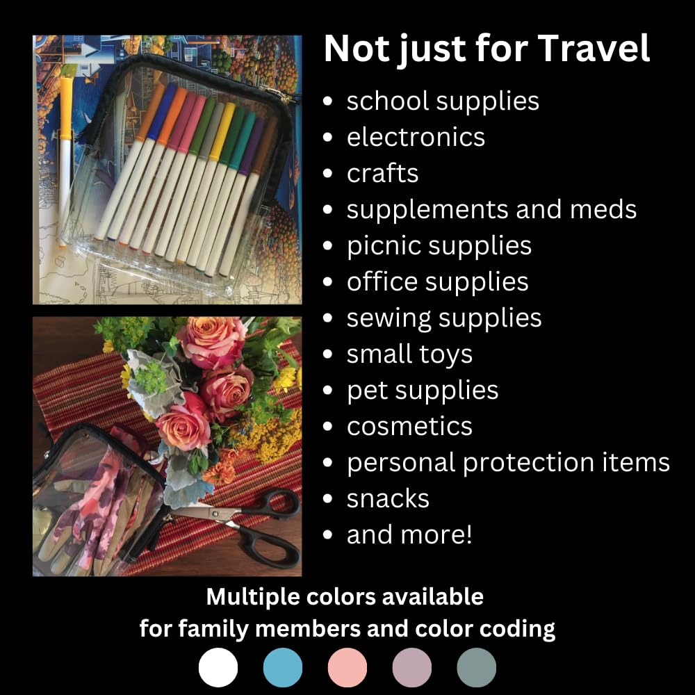 BORSALI bag easy-access zipper facilitates quick restock during transit.