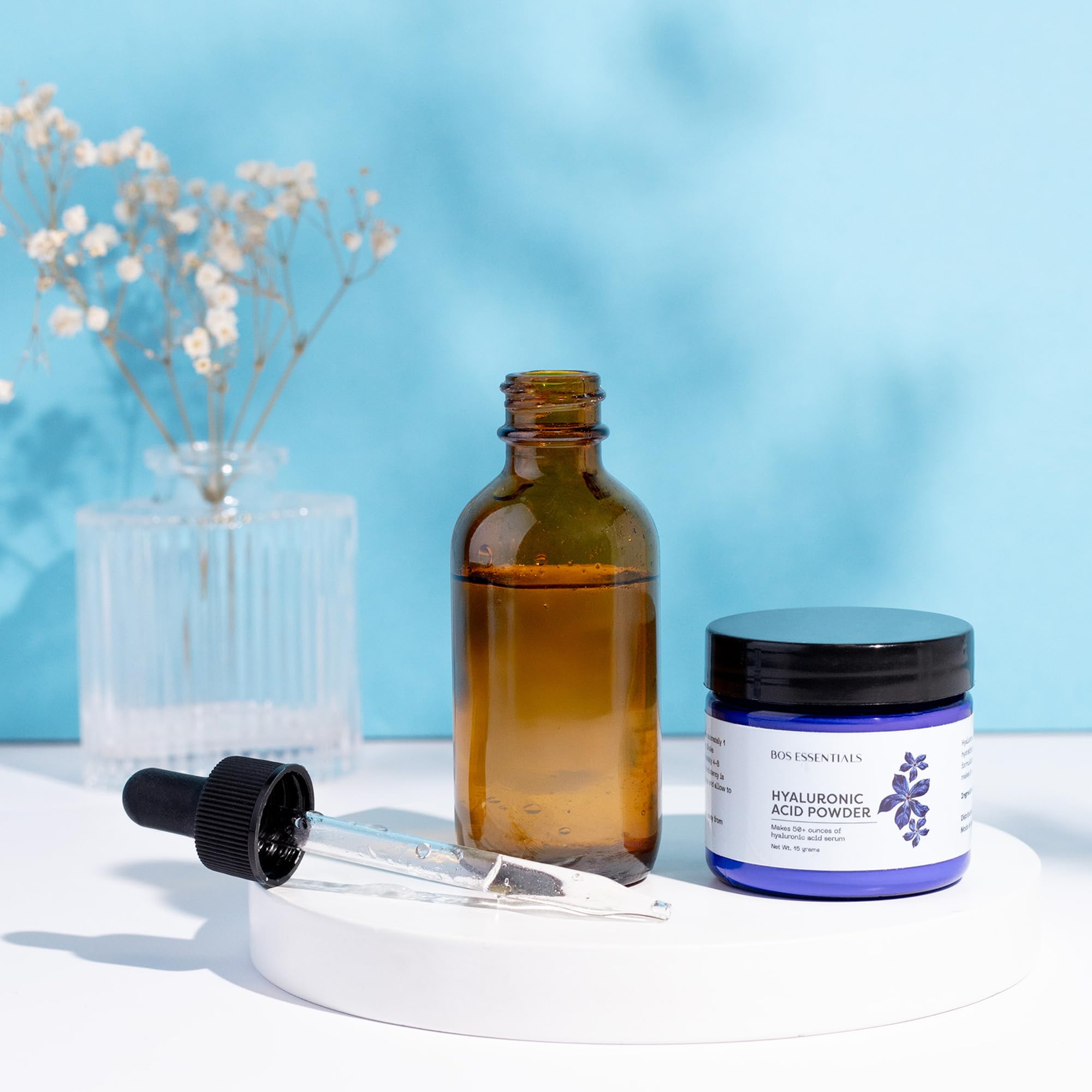 Bos Essentials HA powder with plant-based vegan origin for clean skincare