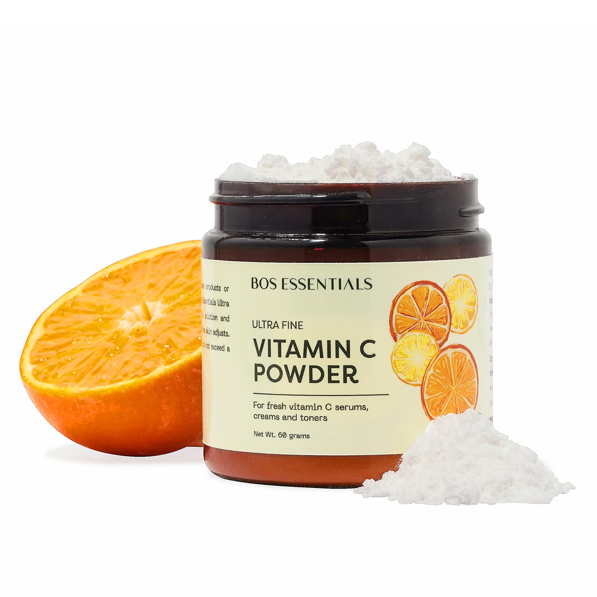 Bos Essentials Vitamin C Powder stored in a cool, dry place to maintain freshness