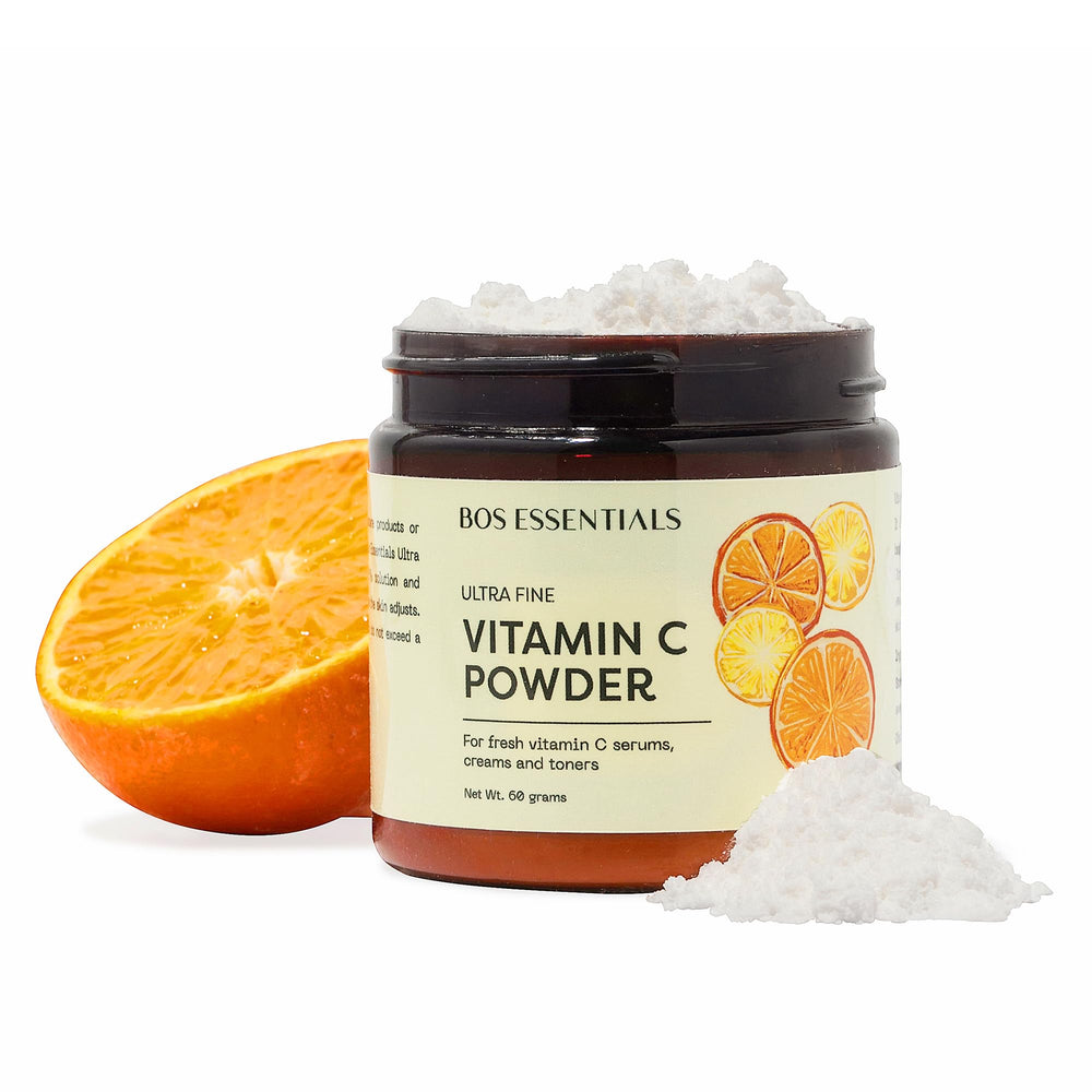Bos Essentials Vitamin C Powder stored in a cool, dry place to maintain freshness