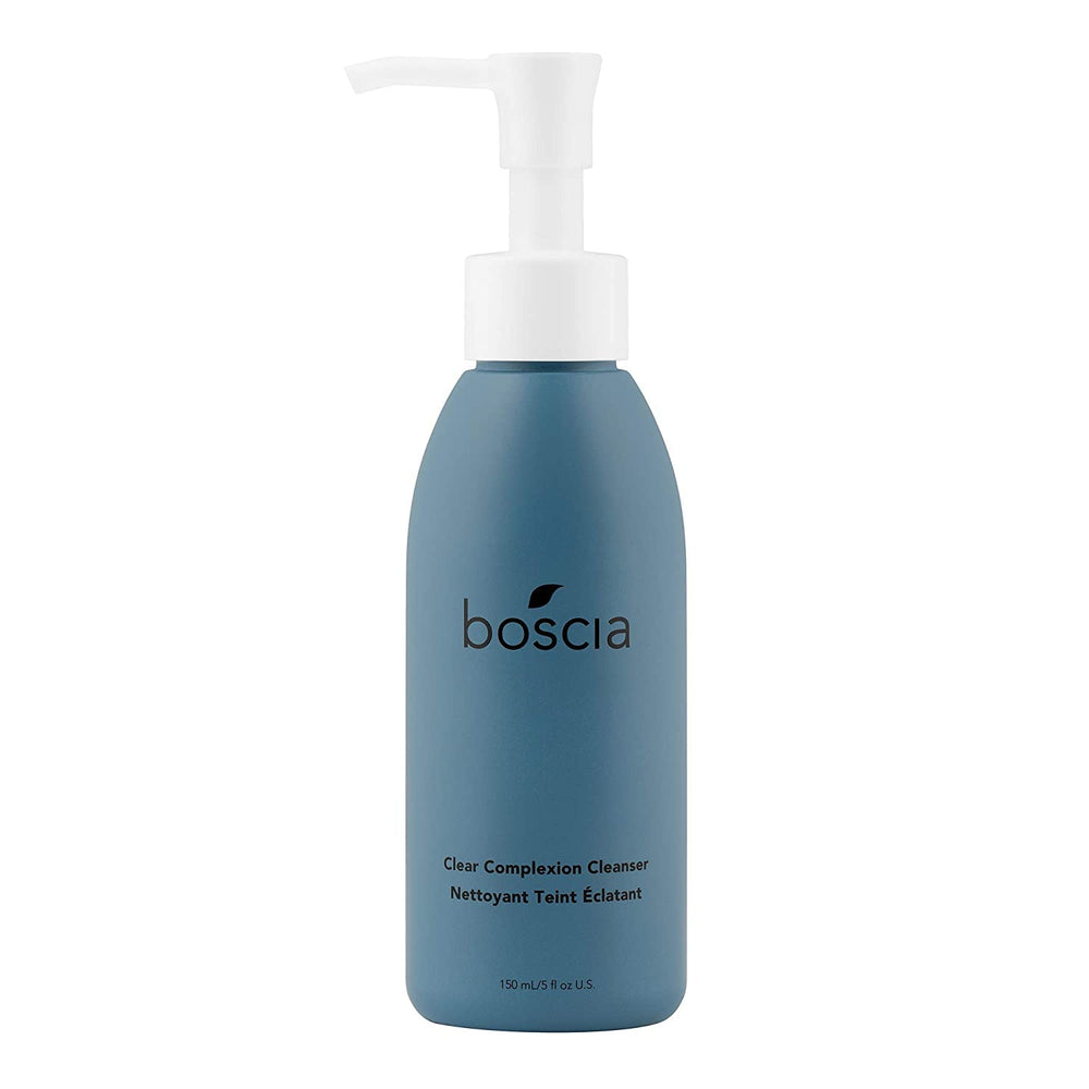 Boscia Clear Complexion Cleanser bottle shines for a refreshing cleanse.