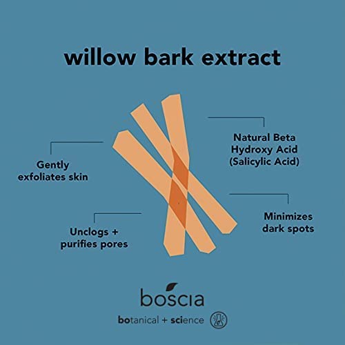 Boscia Cleanser in hand used for makeup removal and dirt cleansing.