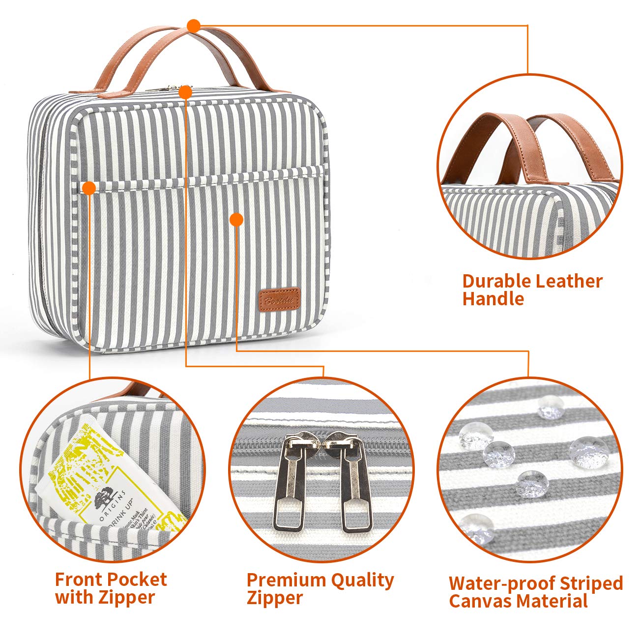 Bosidu gift-ready travel toiletry bag is a thoughtful present.