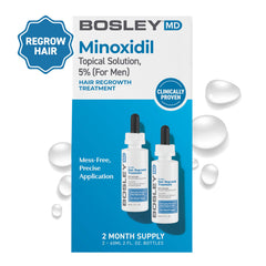 BosleyMD two-bottle pack ready for daily regimen