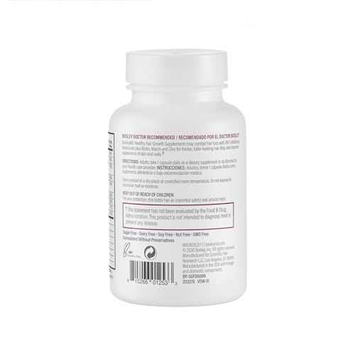 BosleyMD capsules closeup showcases capsules for daily hair-supporting routine