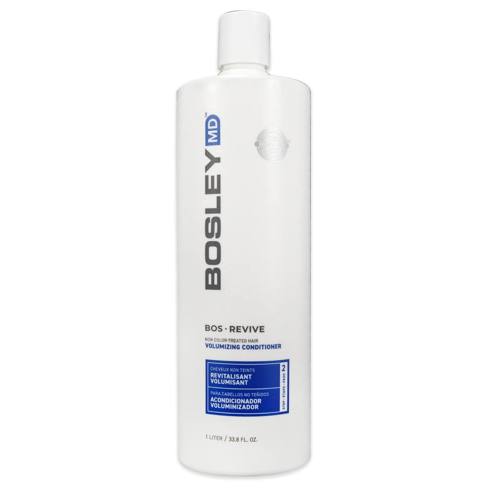 BosleyMD BosRevive bottle pour shows weightless cleansing for thinning hair