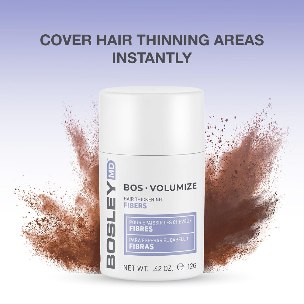 BosleyMD fibers brush-on effect shows natural-looking density