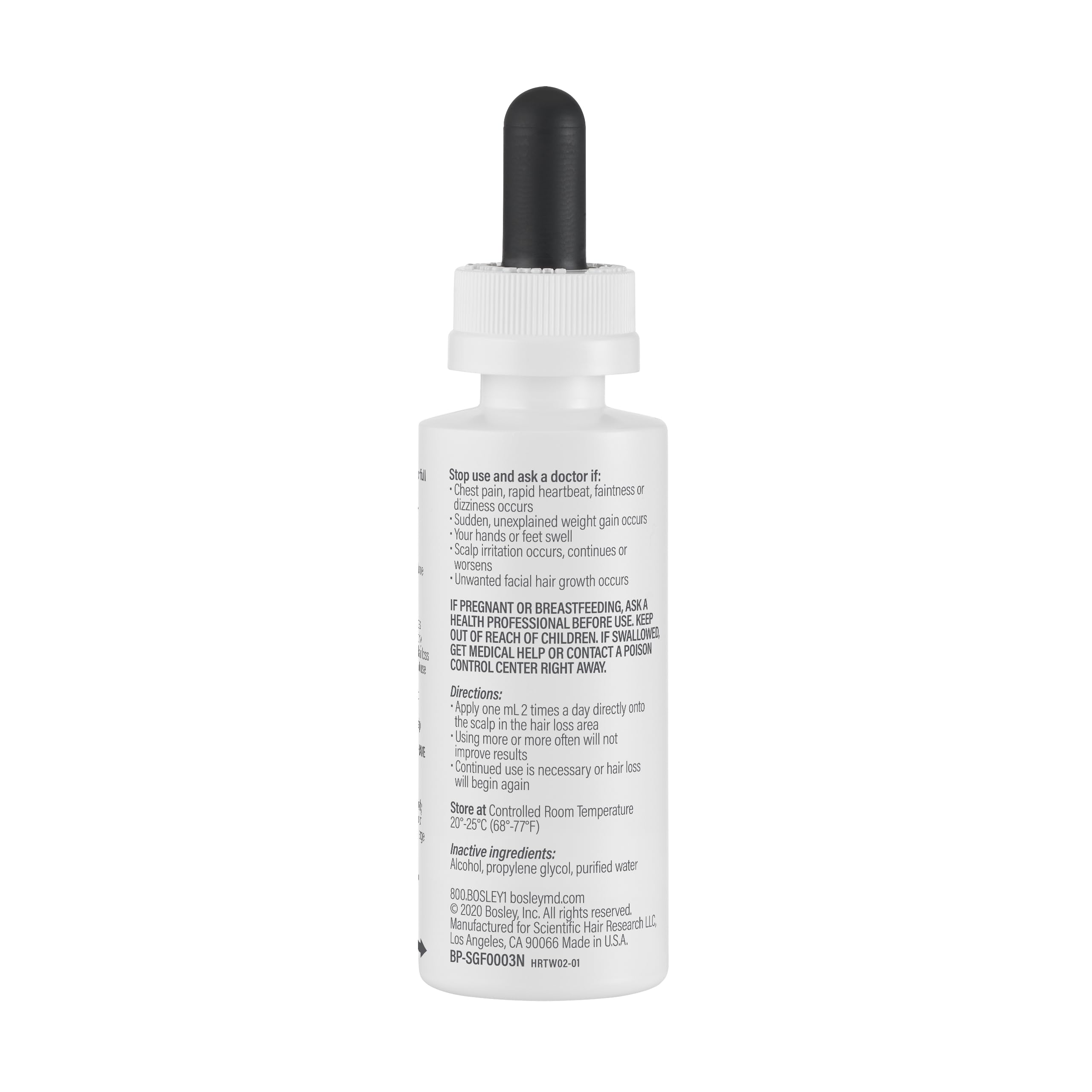BosleyMD daily-regimen image implies consistent use for best results.