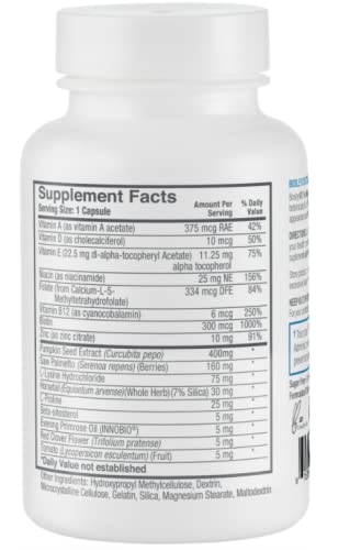 BosleyMD men’s hair supplements gift packaging highlights convenient two-month supply.