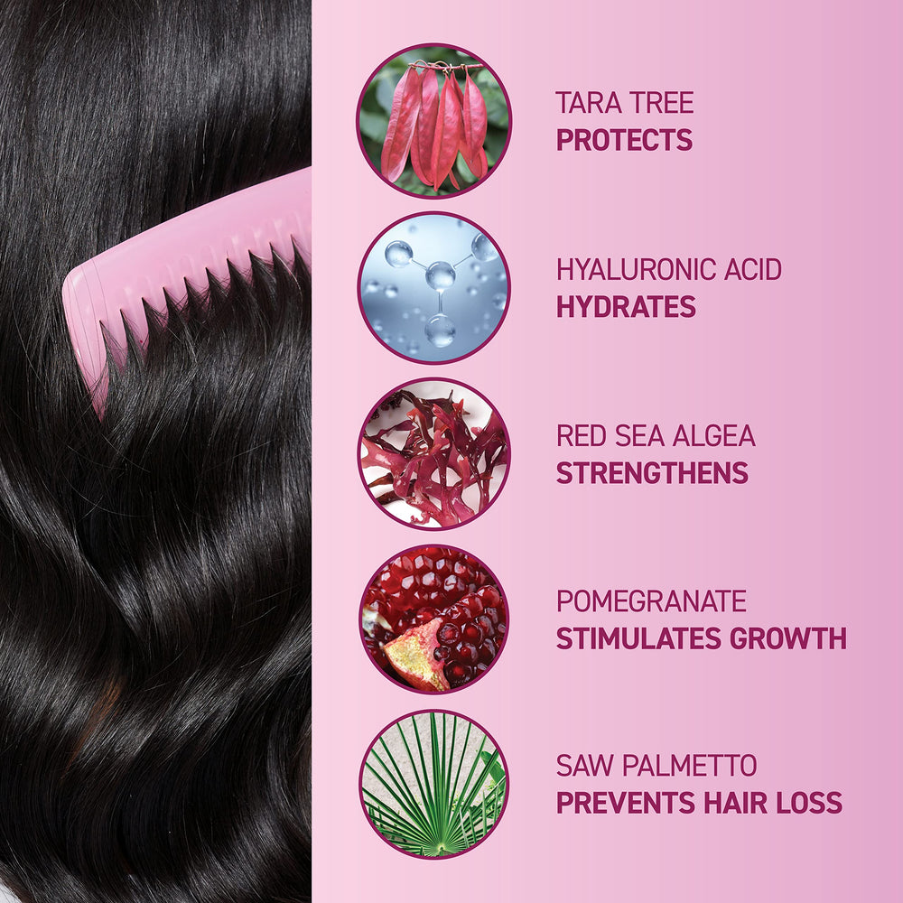 Close-up of BosleyMD MendXtend hair with natural shine and volume
