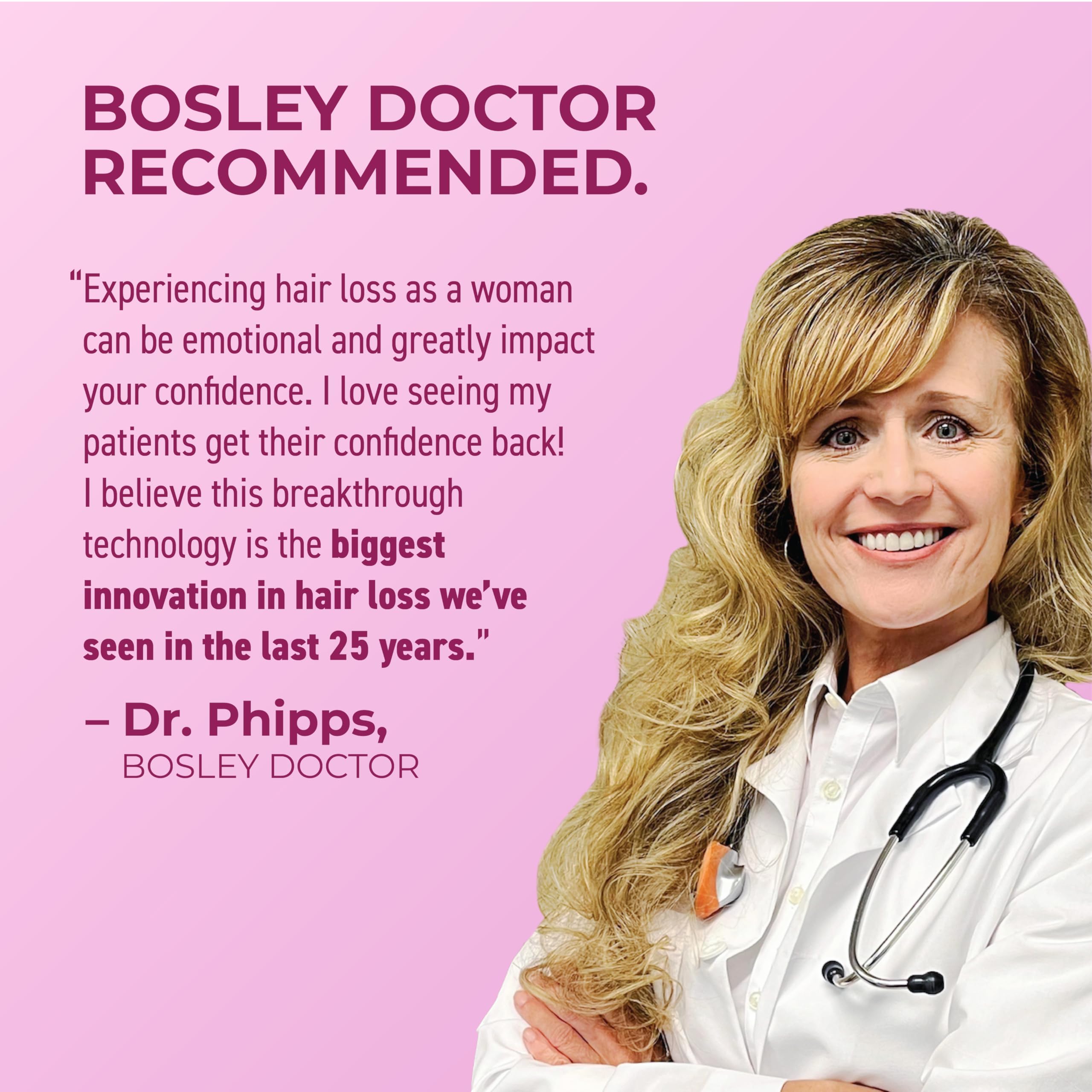 BosleyMD Revive+ tiny pipette demonstrates precise drops for targeted growth areas