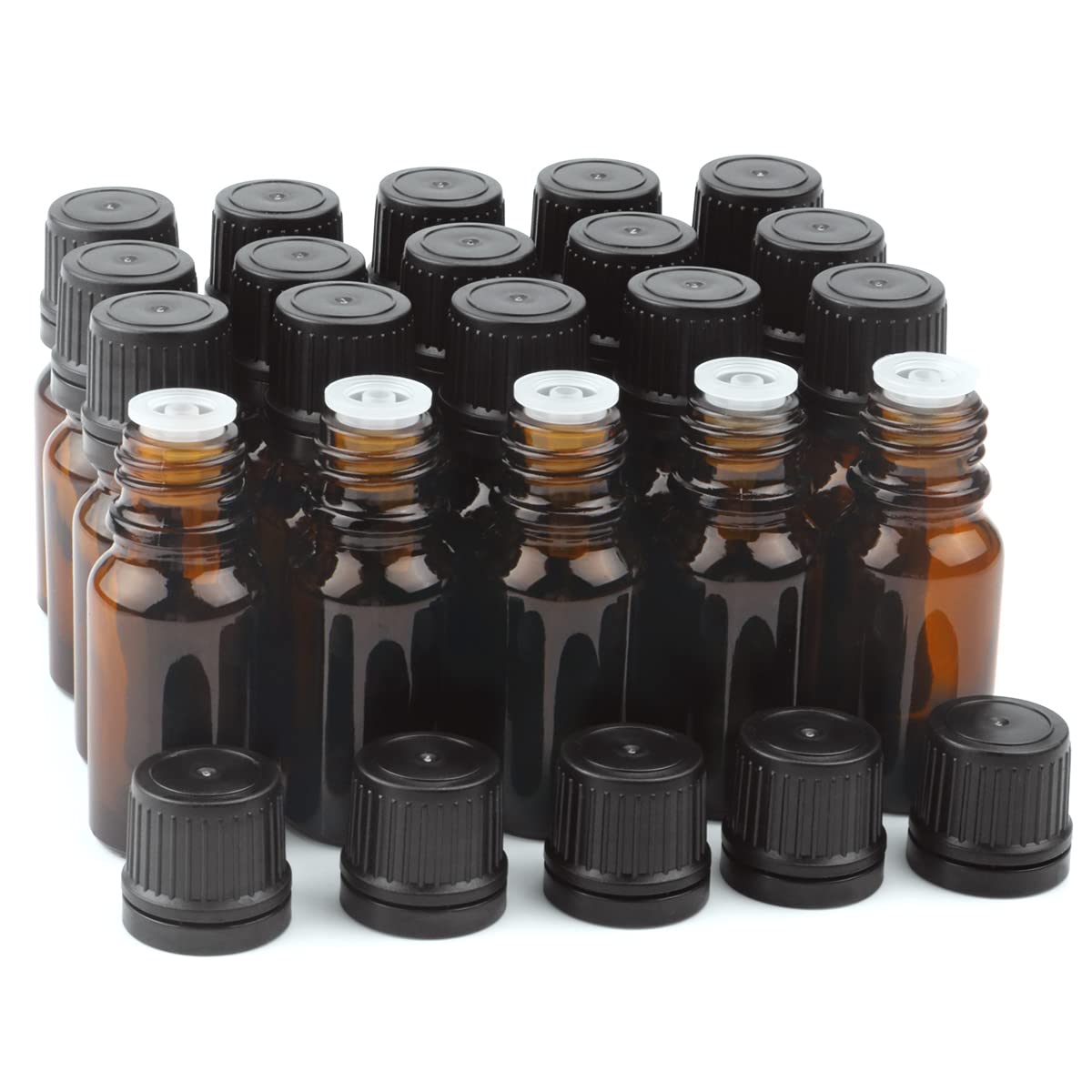 BOSMIOW amber bottle 10ml for travel-safe essential oil storage with UV protection