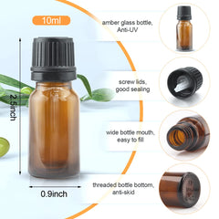 BOSMIOW amber bottle funnel setup makes refilling easy and mess-free