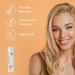 BosRevive hair-strands closeup highlights stronger, fuller-looking strands