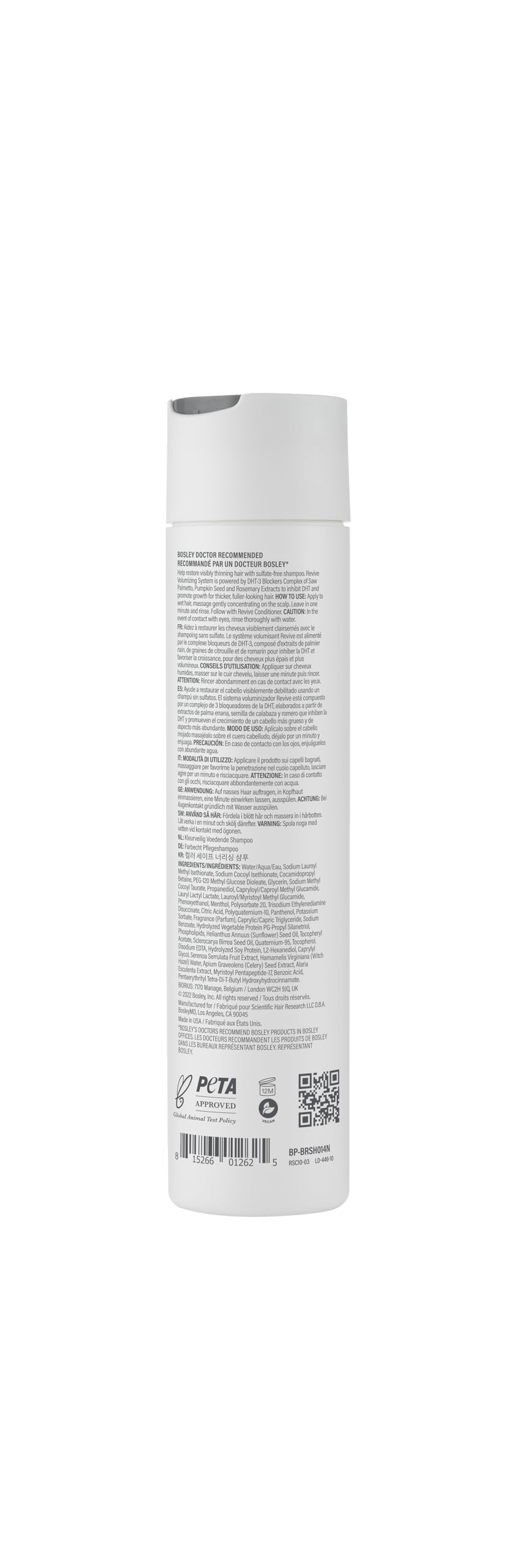 BosRevive scalp health visual emphasizes relief from inflammation and improved circulation.