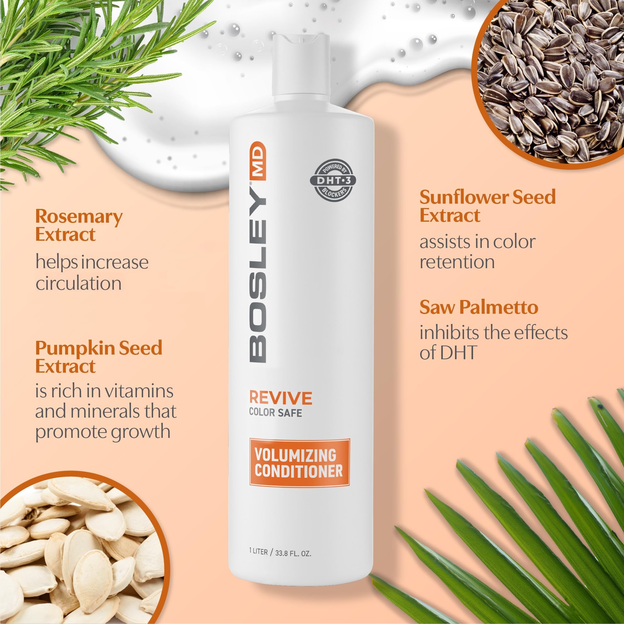 BosRevive vegan sulfate-free formula ensures clean, safe cleansing.