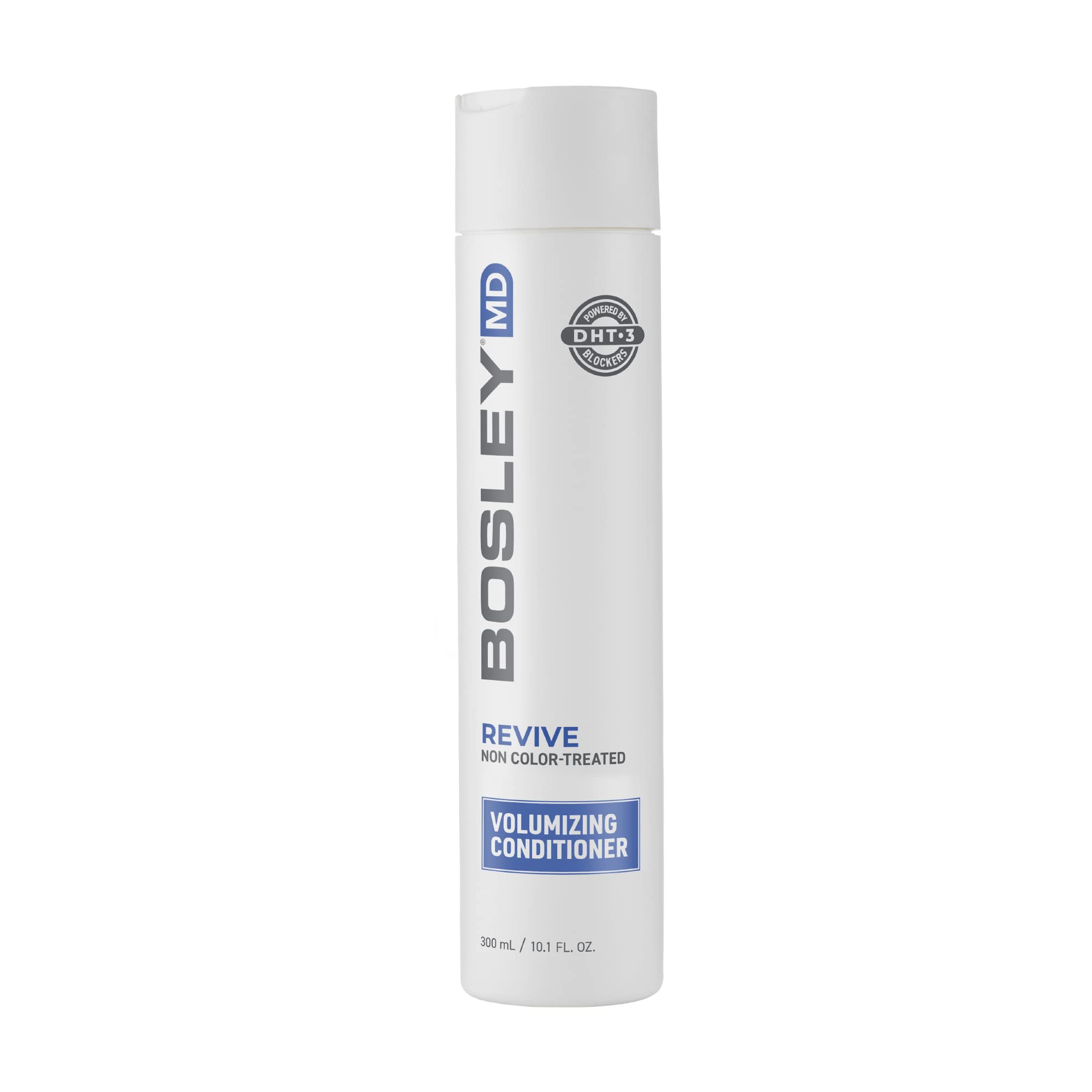 BosRevive conditioner bottle pour demonstrates lightweight fullness in hair