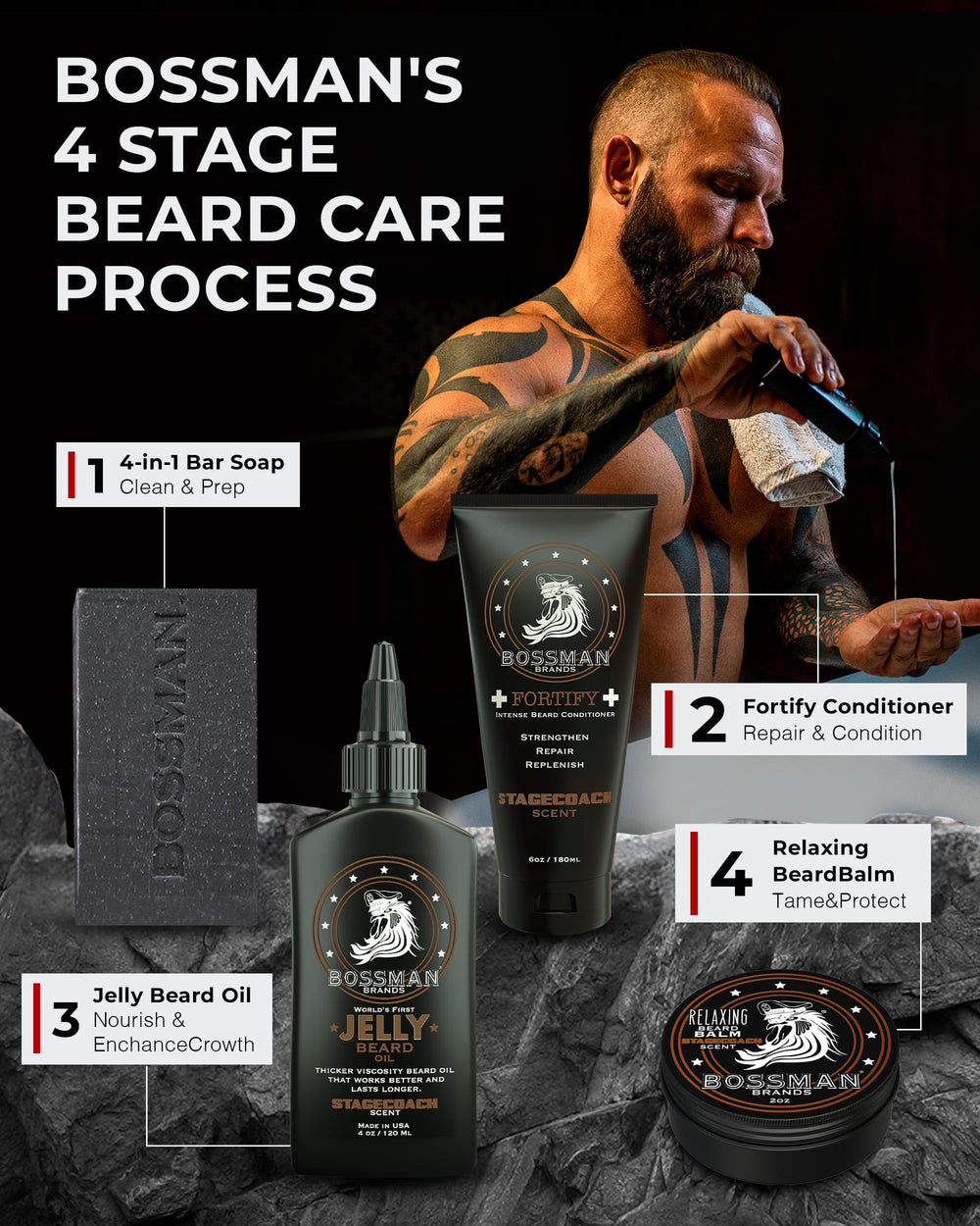 Bossman Essentials Made in USA Cruelty-Free ingredients for everyday care