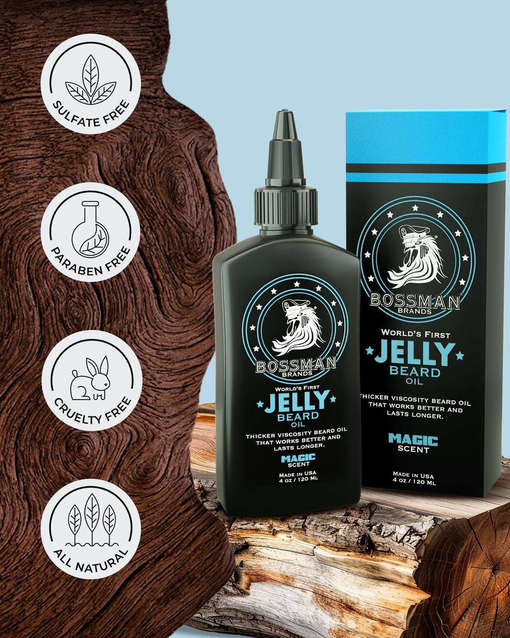Bossman Jelly 4oz bottle provides longer use