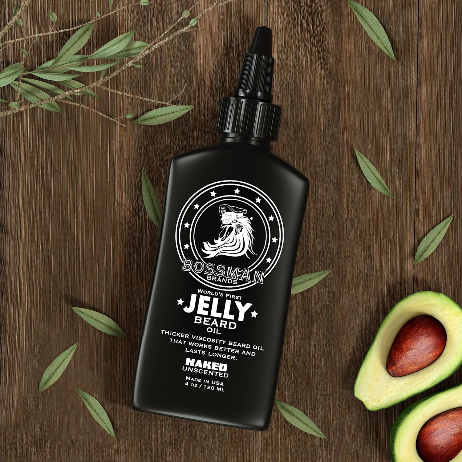 Applying the jelly on hands shows easy spread for beard coverage.