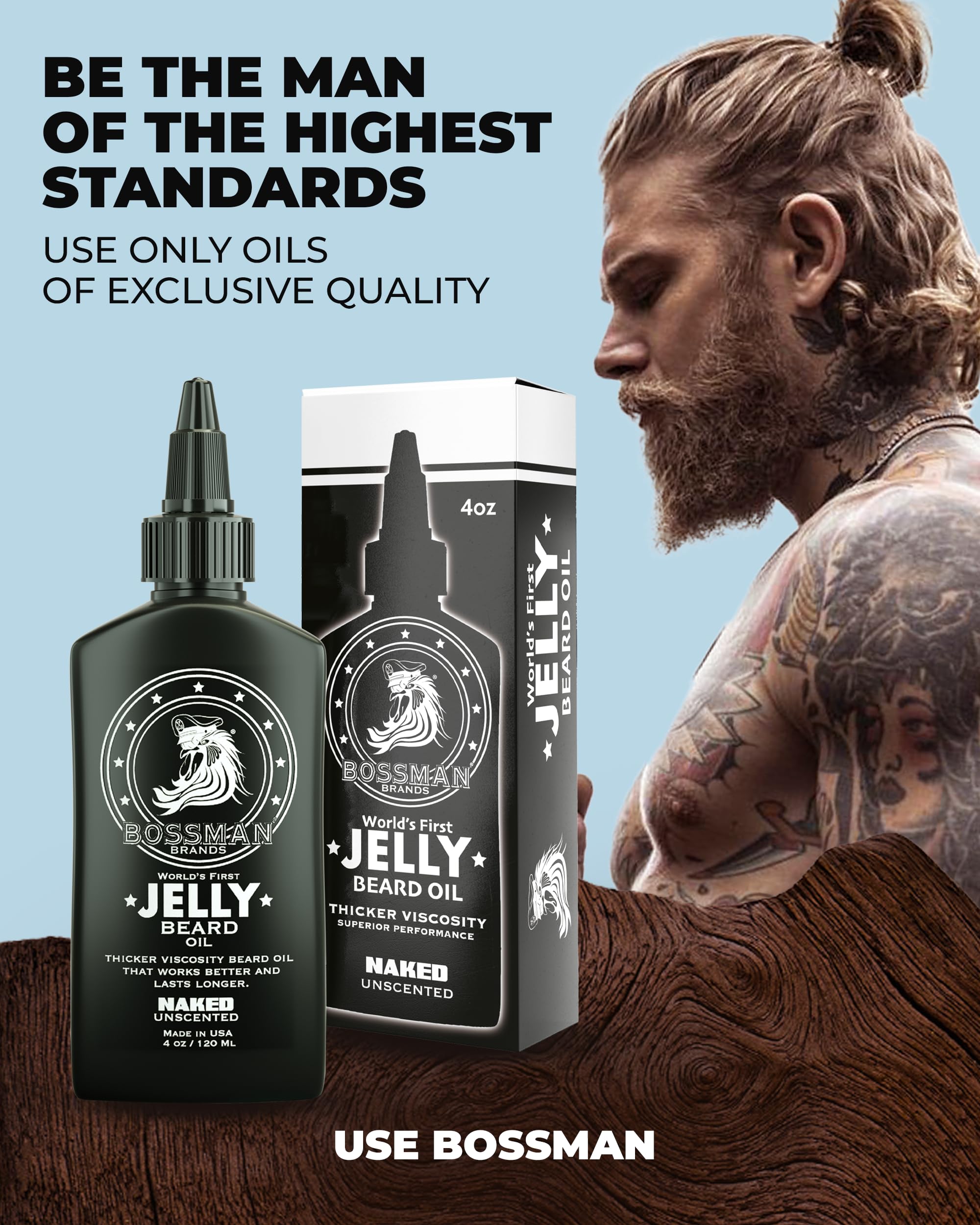 Softened beard fibers after use; close-up with natural shine.