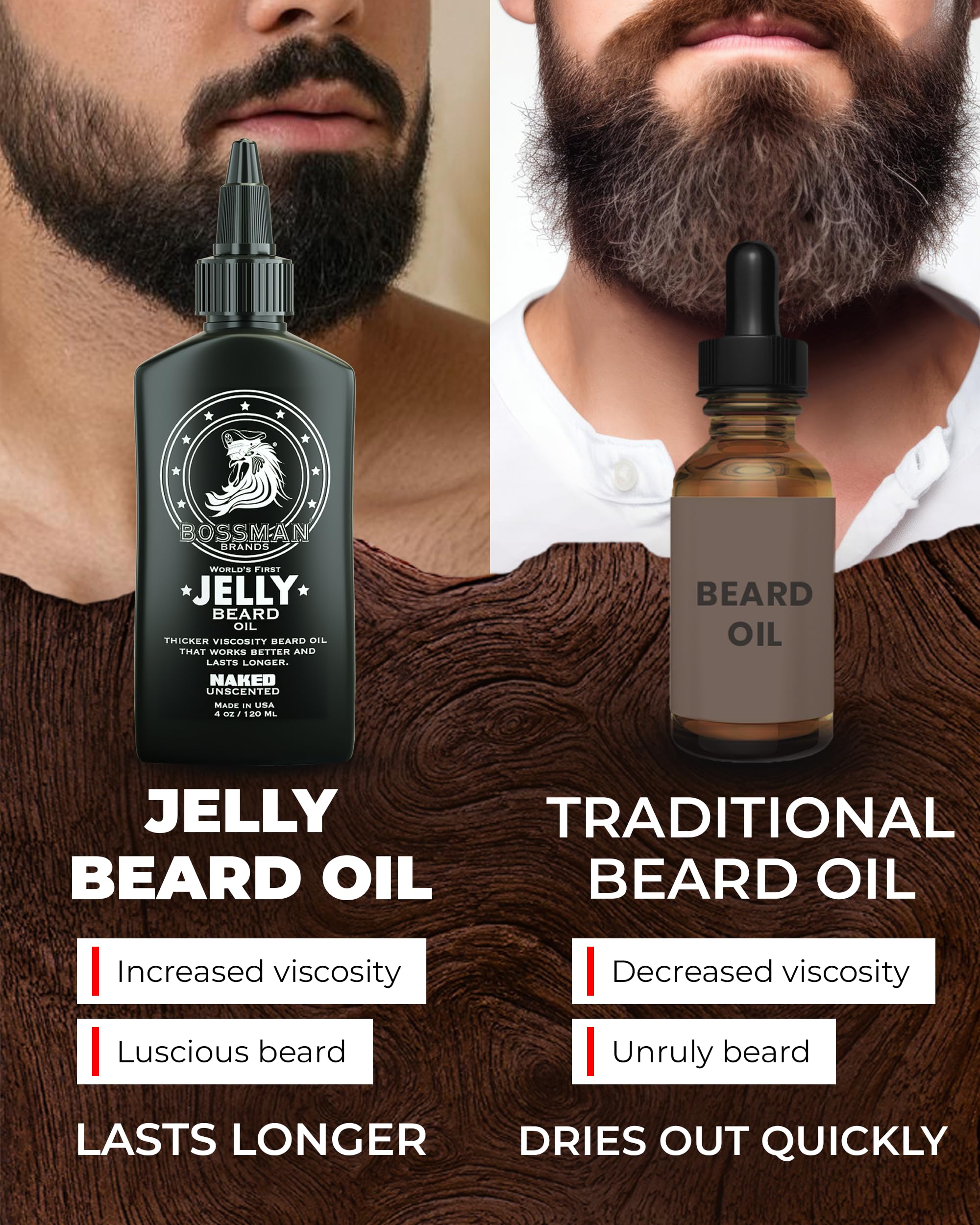 Pair Bossman Jelly Beard Oil with beard balm for a complete grooming routine.