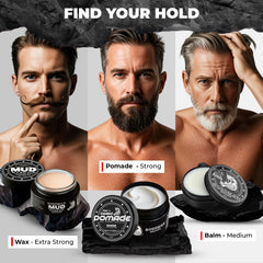Bossman Naked Unscented pomade being applied to wet hair to moisturize and set shape.